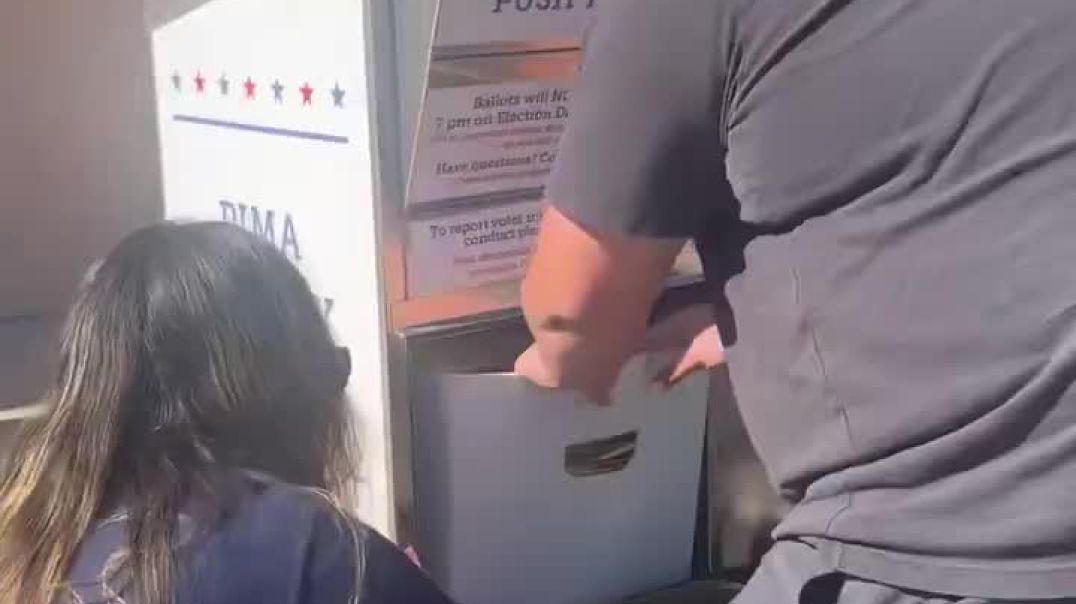🚨 This is happening now in Pima County, Arizona  Drop boxes being gone through. No oversight or security