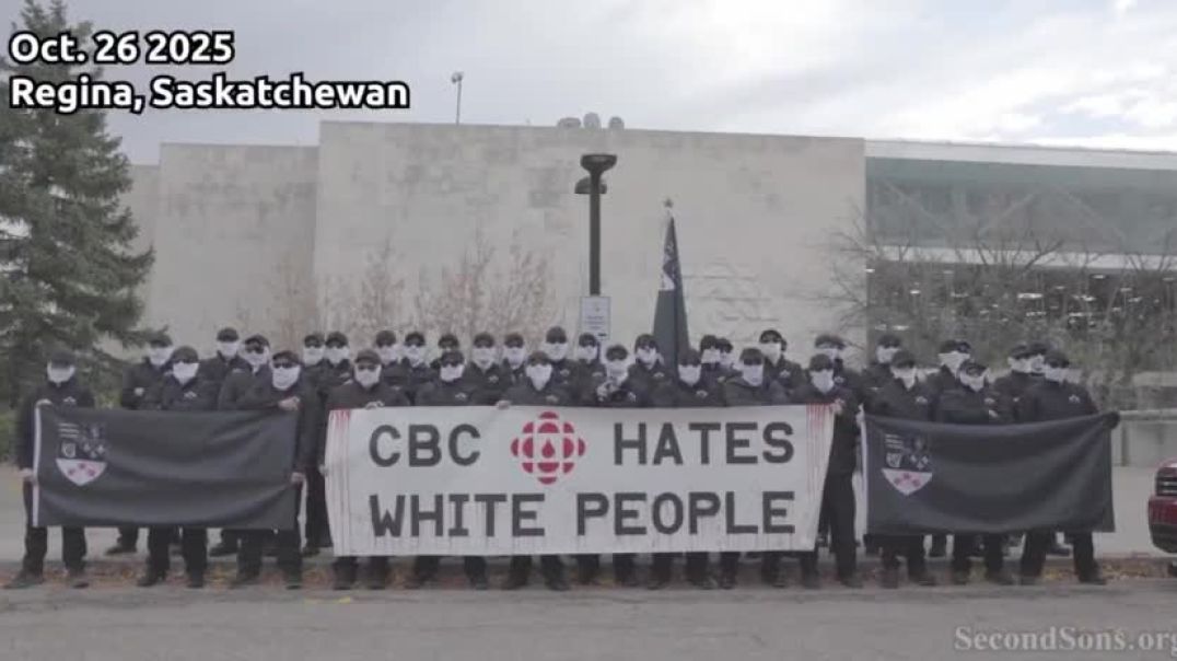 Fast-growing nationalist group Second Sons Canada has held two simultaneous protests against the country's far-left national broadcaster.