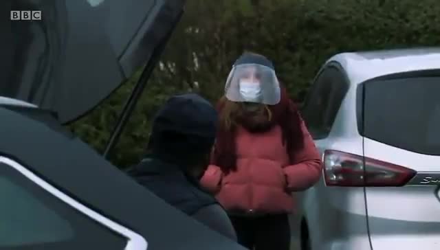 This is the Head of The BBC’s Fact Checking & Verification Unit Marianna Spring who specialises in dealing with Conspiracy Theorists.  Here she is wearing a Mask combined with a Plasti...