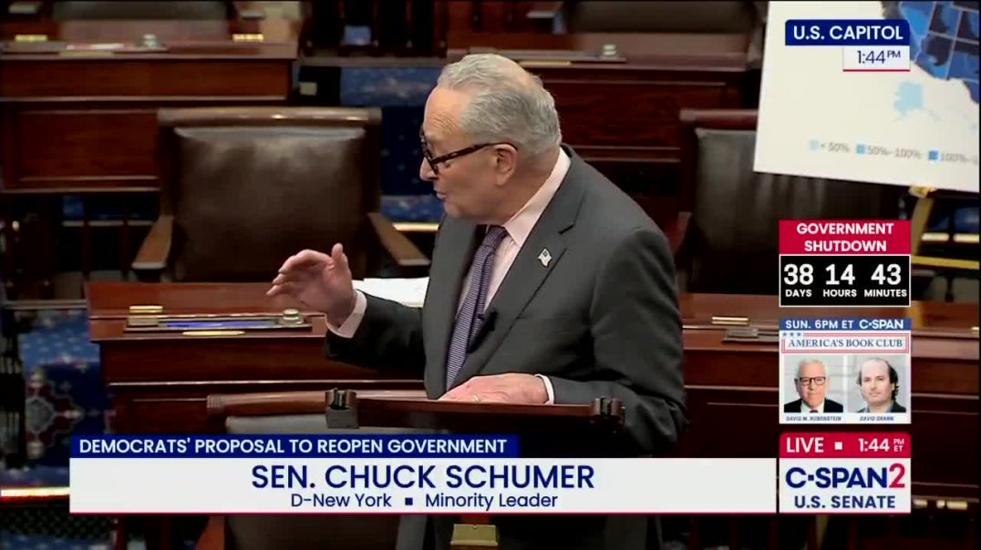 Run Chuck Run! 😂  🚨 HOLY CRAP! Chuck Schumer suddenly FLEES the Senate floor to avoid an absolute GRILLING by Sen. Bernie Moreno (R-OH) on his massive Obamacare fraud  x.com/AmberJoCooper/…