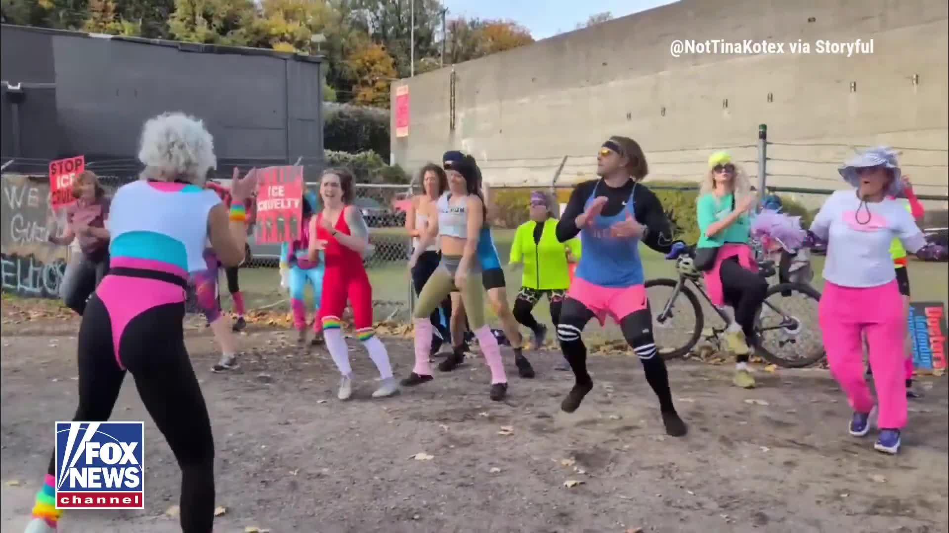 I regret to inform you that liberals are dancing again to protest ICE in Portland  This will definitely make ICE stop deporting criminals