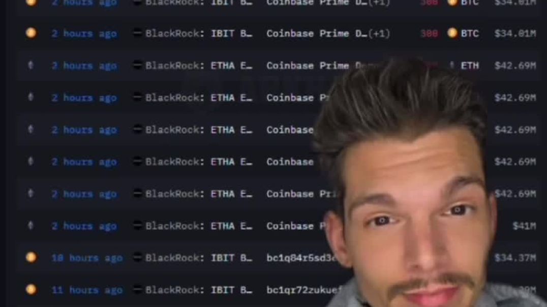 Why is BlackRock dumping hundreds of millions worth of BTC and ETH???  Executive order 13818??