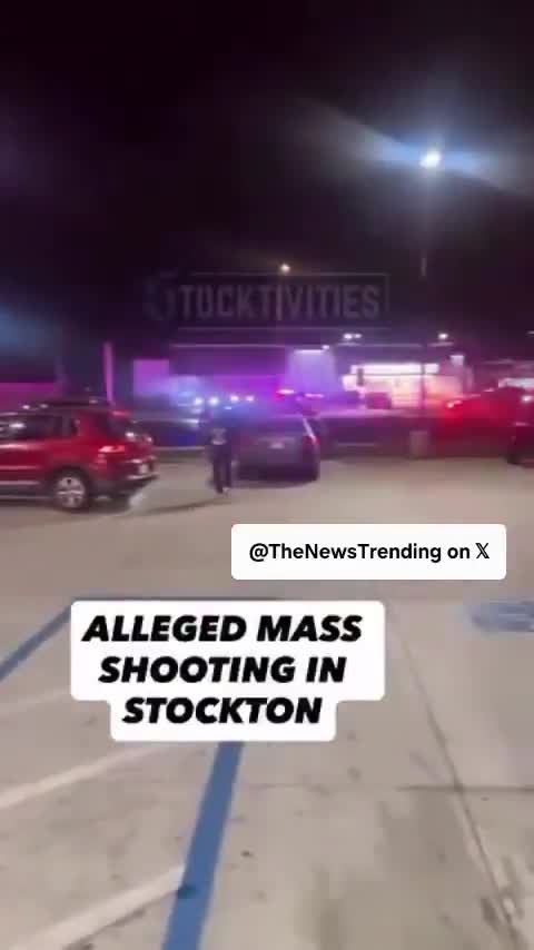 BREAKING: Mass shooting at child’s birthday party in Stockton, California  Multiple victims transported to the hospital.  Shooter reportedly still on the loose.