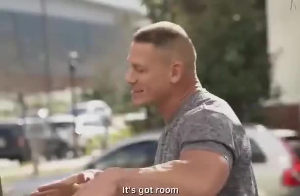 That time Shaq and John Cena tried to fit into a tiny smart car 😭