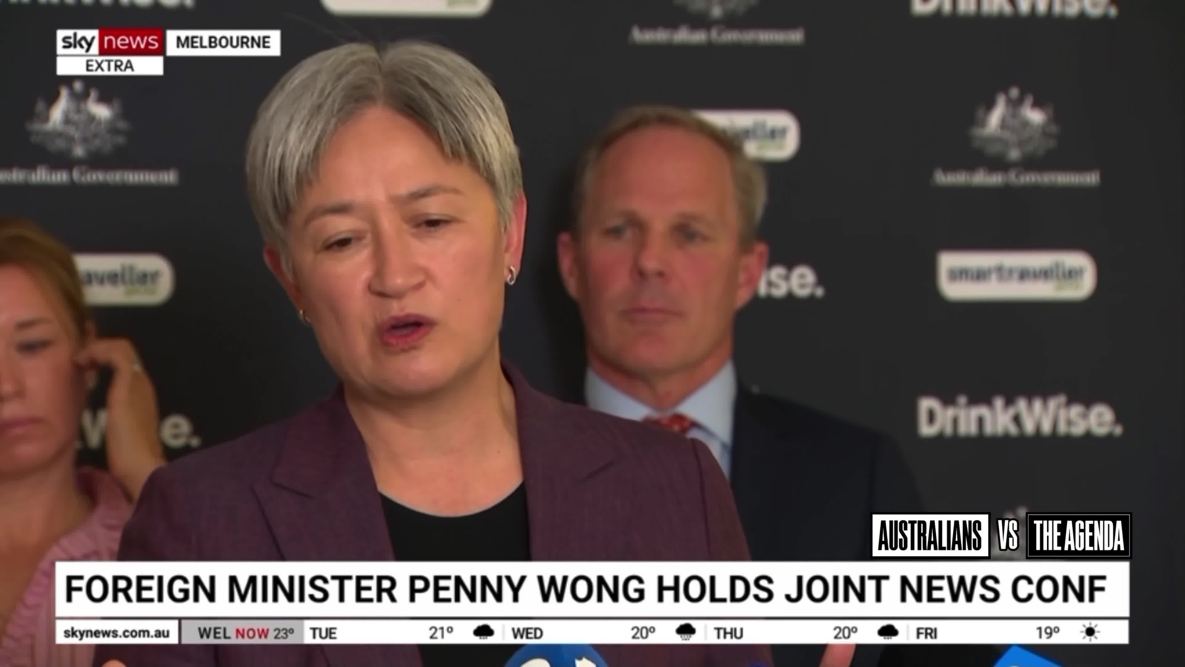 Foreign Minister Penny Wong says “there’s no place in Australia for the hateful views” of the NSN, and insists that freedom of speech “only goes so far” and doesn’t cover divisiv...