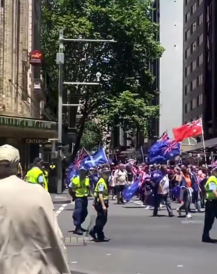 Put Australia First rally in Sydney CBD