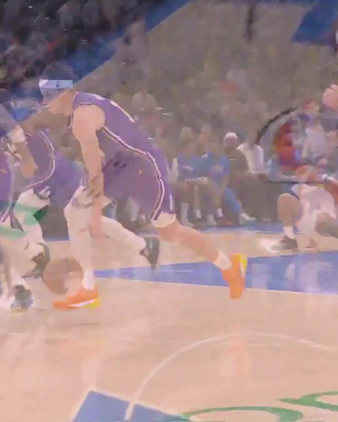 CARUSO STRIPS REAVES AND HITS A THREE 🔥  The champs are rolling the Lakers on ESPN ⚡