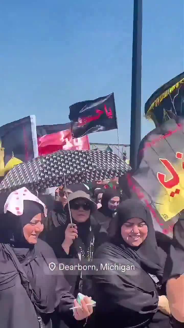 This is Dearborn, Michigan. Nearly all of the people in this video have visas or legalized citizenship.