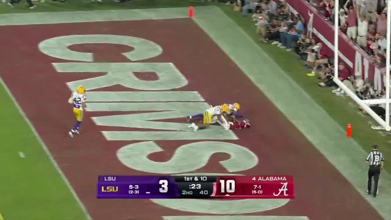 TY SIMPSON OFF HIS BACK FOOT TO RYAN WILLIAMS FOR THE TD 🔥