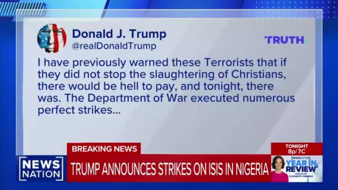 BREAKING: It's been confirmed that the Nigerian government is FULLY COOPERATING with President Trump on striking Muslim terrorists in the region to stop the extermination of Christians