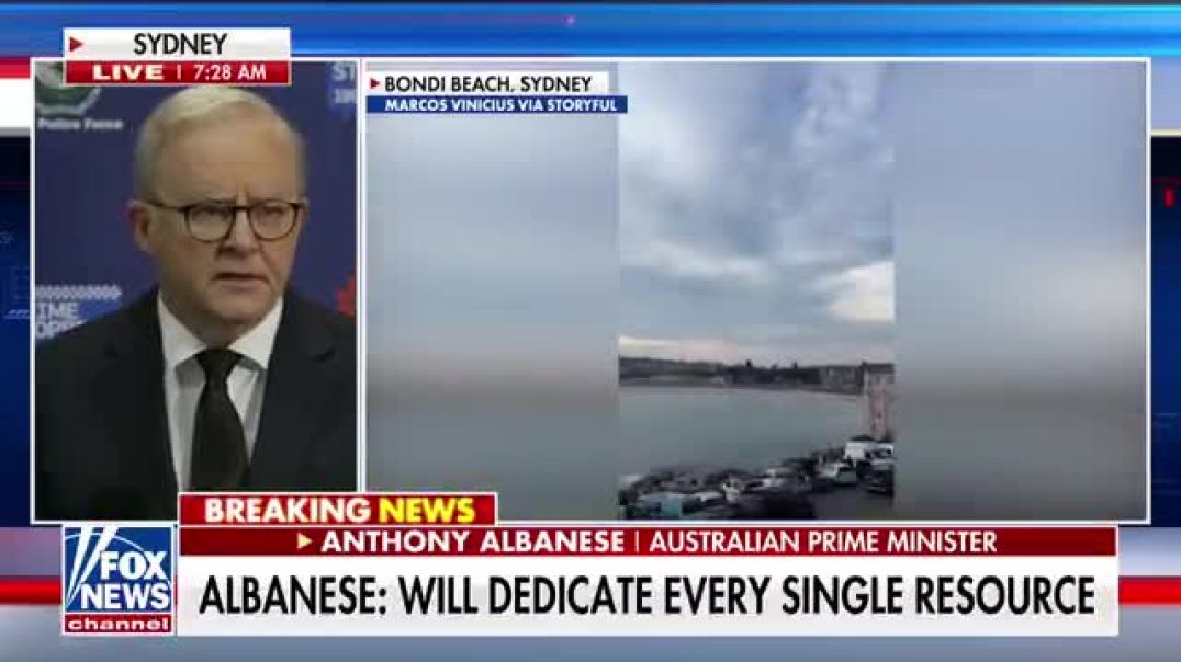 🇦🇺 Australian Prime Minister Anthony Albanese thanks President Trump, other world leaders for their support following the antisemitic terror attack at Bondi Beach.