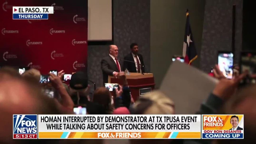 Border Czar Tom Homan: “Call me what you want, I don’t care.”  Heckler: “Traitor!”
