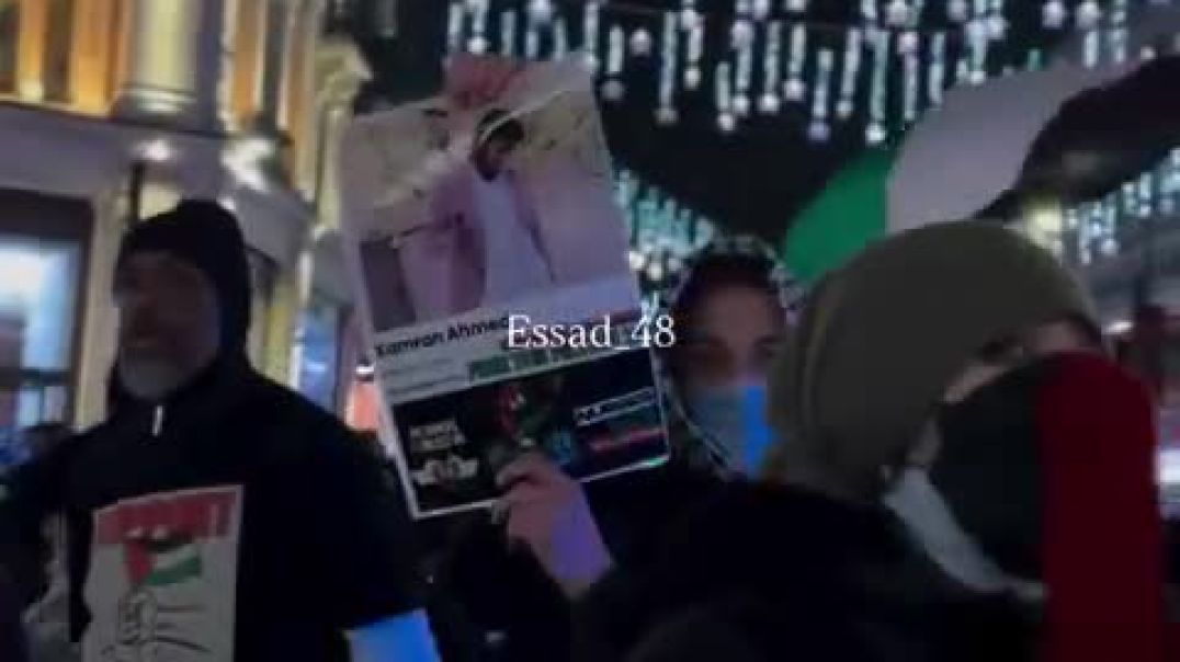 Downtown London has been taken over by Islamists on Christmas Eve, with British families being violently harassed.