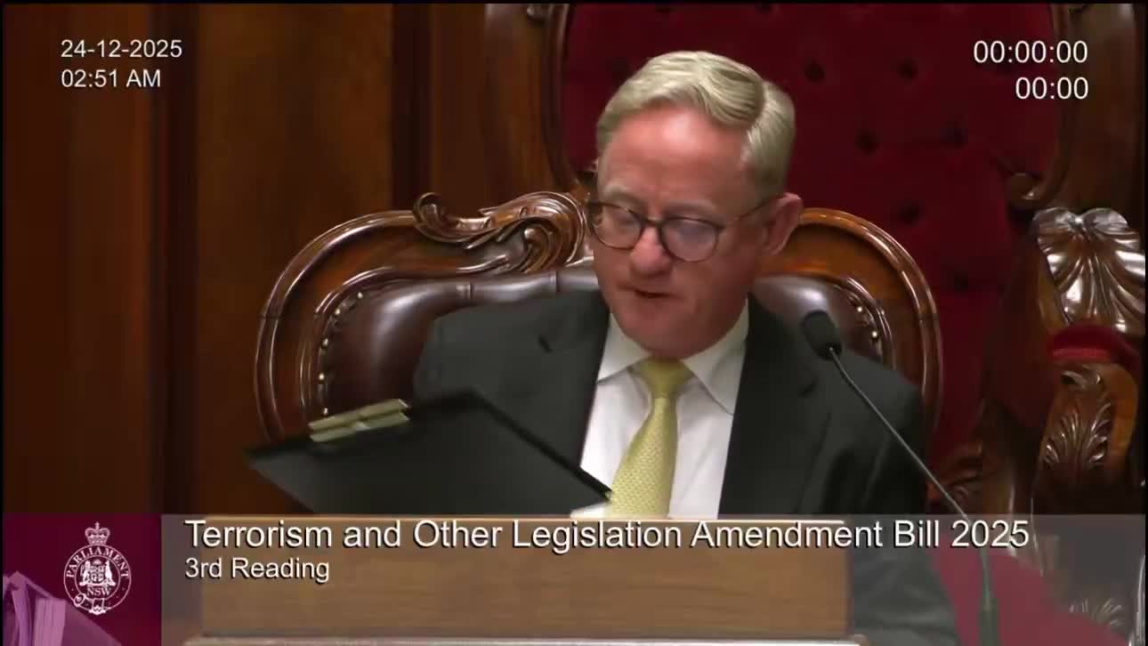 For those still playing along, the ‘Terrorism and Other Legislation B...