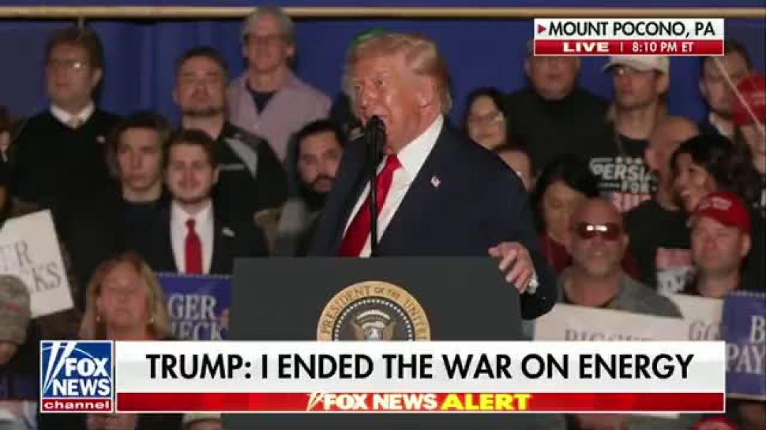 President Trump says he LOVES Elon Musk ❤️  "We all love Elon! Elon was up here campaigning!"