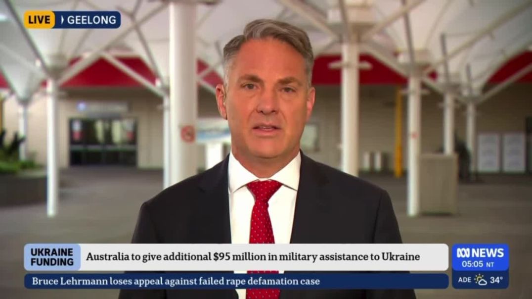 🤦🏼‍♀️🤦🏼‍♀️🤦🏼‍♀️ Defence Minister Richard Marles says Australia will stand with Ukraine “for as long as it takes,” announcing another $95 million in military assistance as taxpayer-funded commitments n