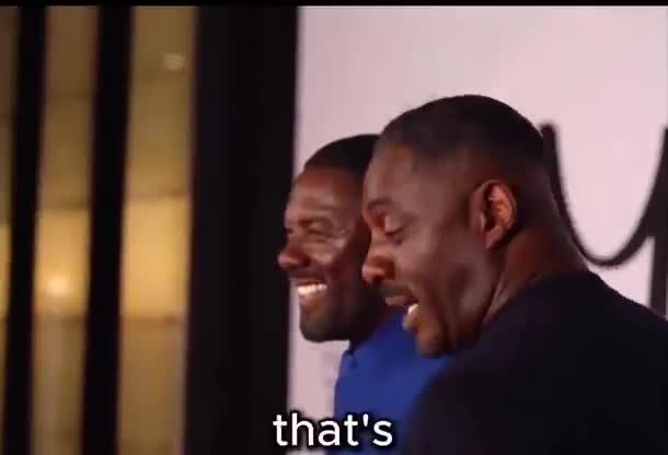 Idris Elba unlocking his phone using his wax figure 🤣