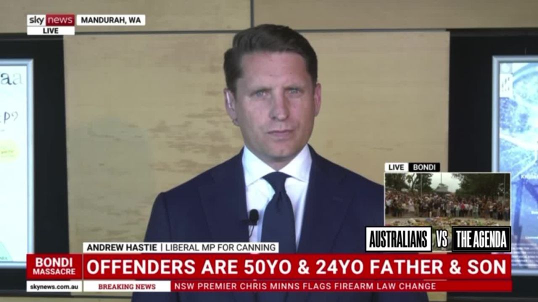 Andrew Hastie says Australia must urgently review its immigration policy after allowing “radical militant Islamists” into the country, pointing to Sajid Akram’s arrival on a student visa and arguing m