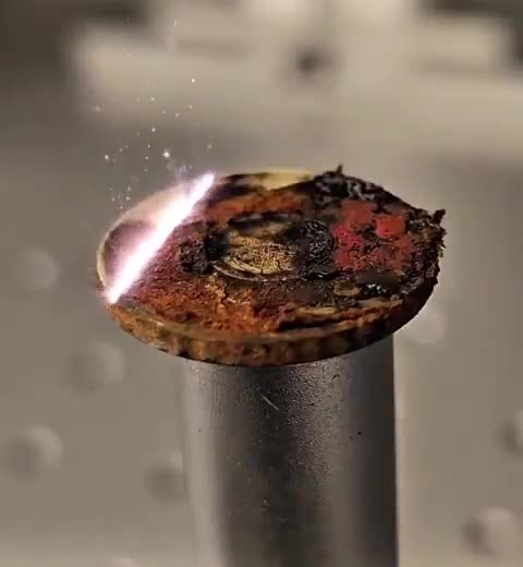 Who knew rust being melted off would be so satisfying