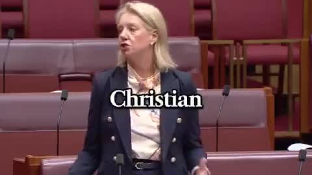 Australia Senator Bridget McKenzie stands up against the government for being racist towards White People