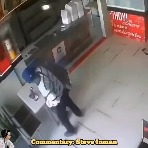 Hopefully he got to eat afterwards.