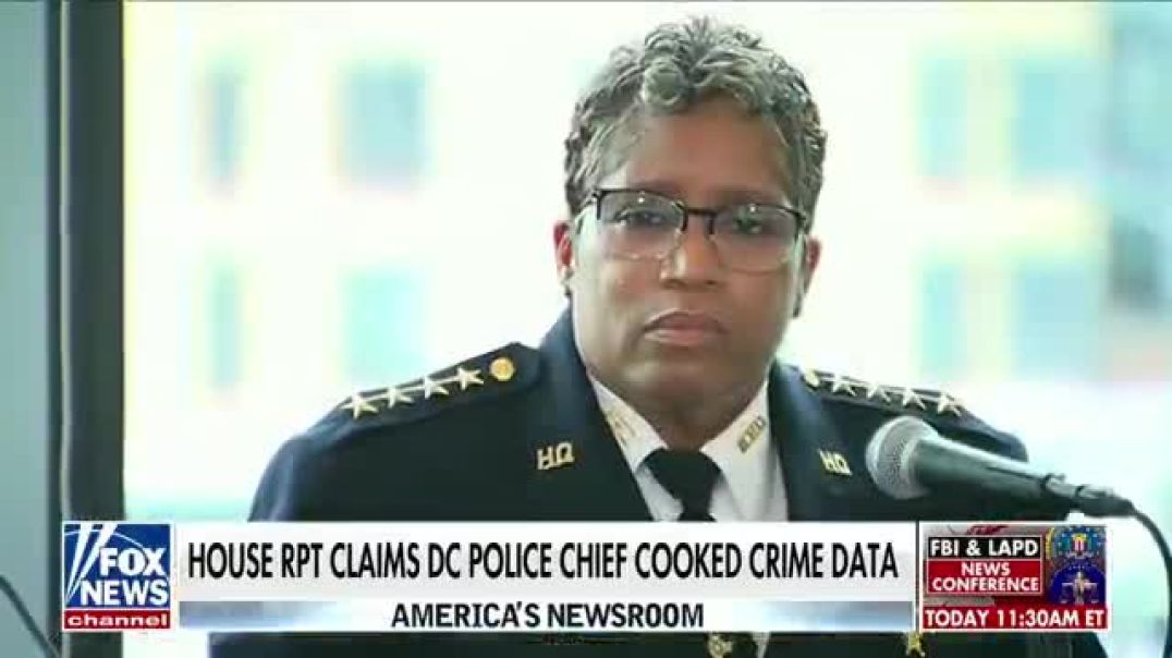 A JAW-DROPPING report from the House just confirmed the left-wing  D.C. police chief FALSIFIED crime statistics, "cooking the books" to make the city seem MUCH safer than it was.
