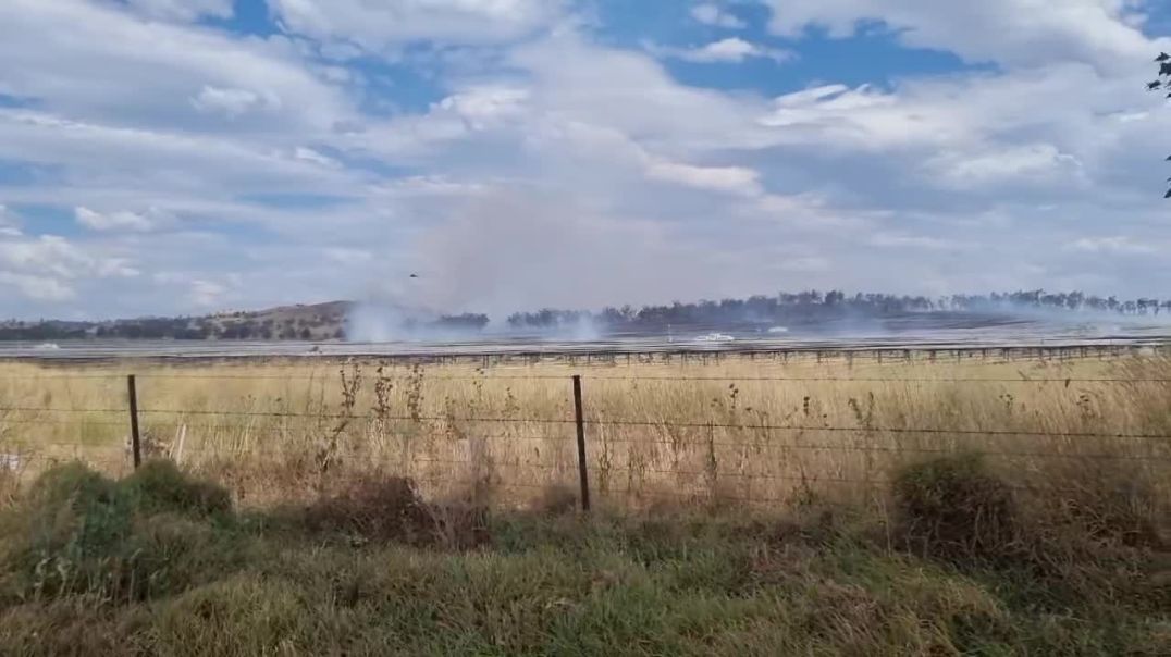 One of Australia's largest solar farms, in Wellington, NSW, caught fire this weekend.  The cause of the fire is yet to be determined but some locals claim it was sparked by a faulty panel.