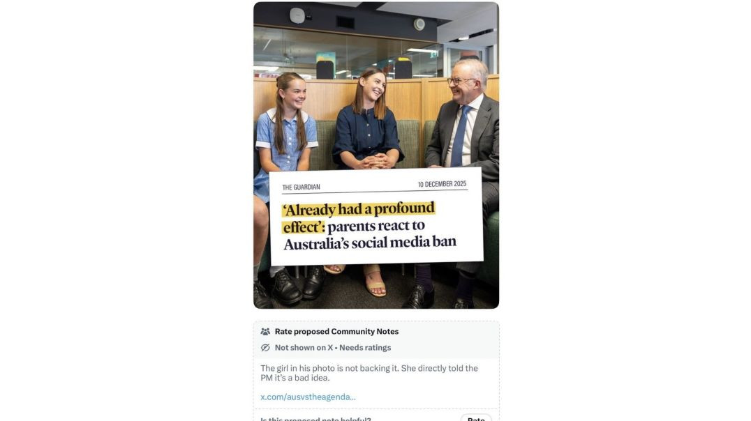 Teenage student moggs Prime Minister Anthony Albanese, saying: ‘the social media ban is a bad idea because we’re going to find an alternative anyways…’