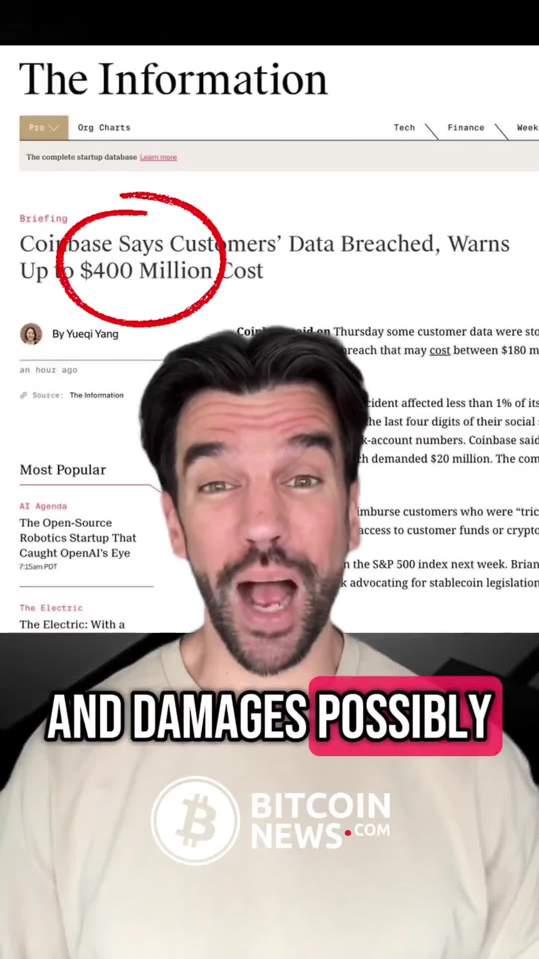 BRIAN ARMSTRONG: “Thanks to the Hyderabad Police in India, an ex-Coinbase customer service agent was just arrested. Another one down and more still to come.”  Why does this keep happening, Brian?