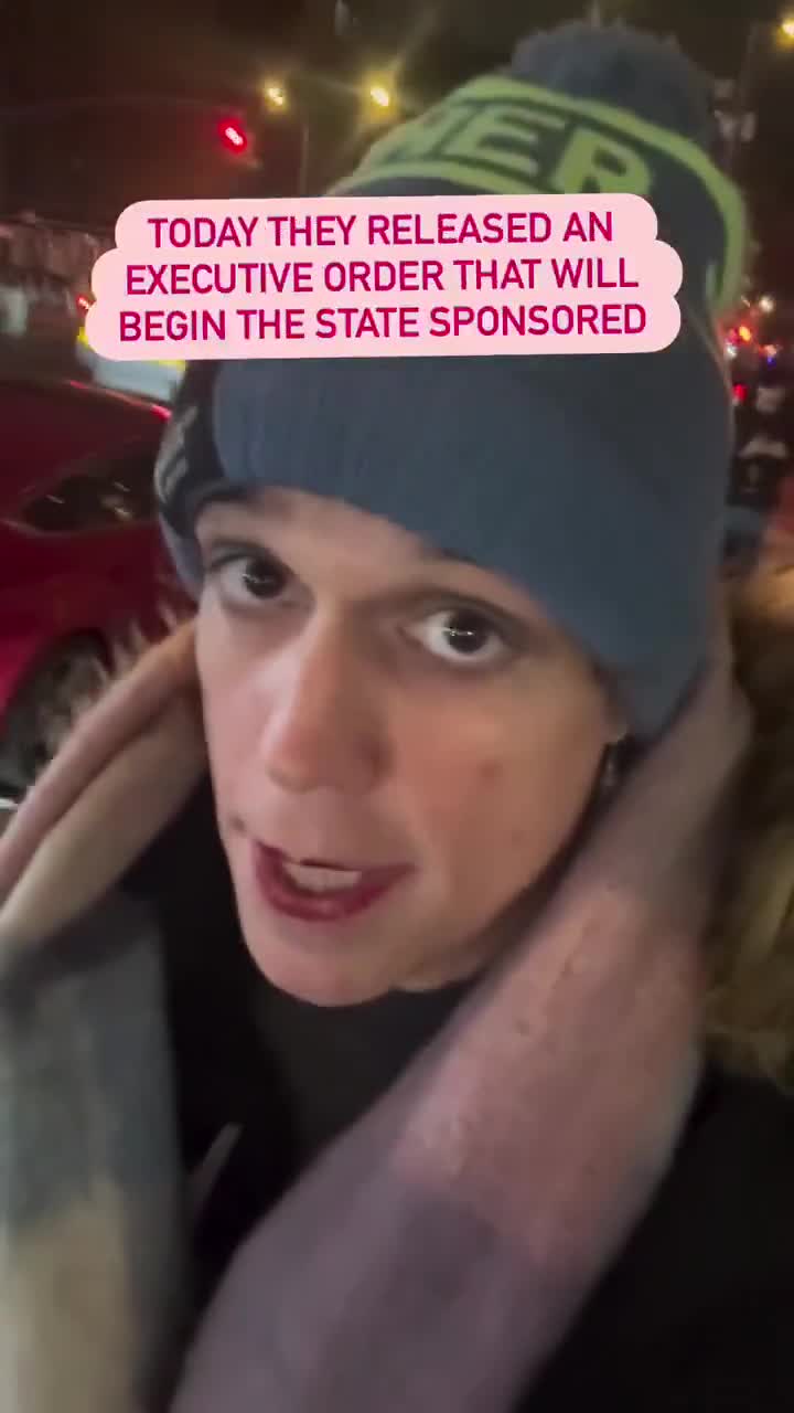 🇺🇸 Meanwhile in America   “Today they released executive order - which will begin the state sponsored execution of Trans children”  “Make no mistake - people will die”  “Friends you need to do more they will take my medication and I will die”  Wow - do people seriously actually