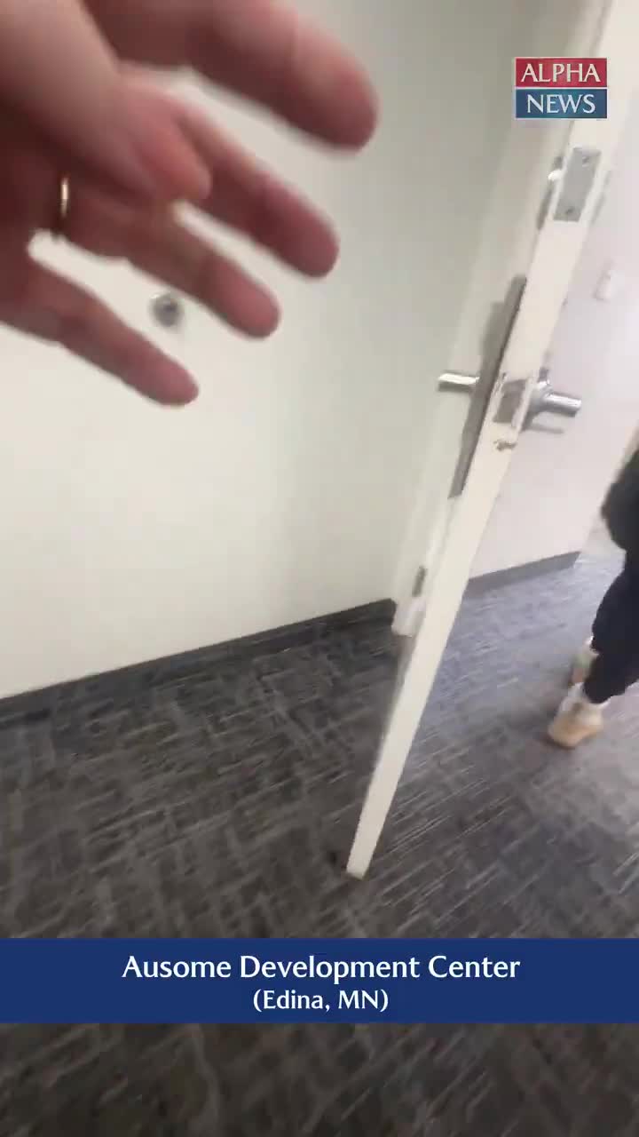 Reporters for @AlphaNews visited multiple children's daycares and autism centers in Minnesota. All locations were "at capacity" or did not provide information, and ZERO children were spotted.  Records show that nearly $7,000,000 in taxpayer funds were funneled to these locations