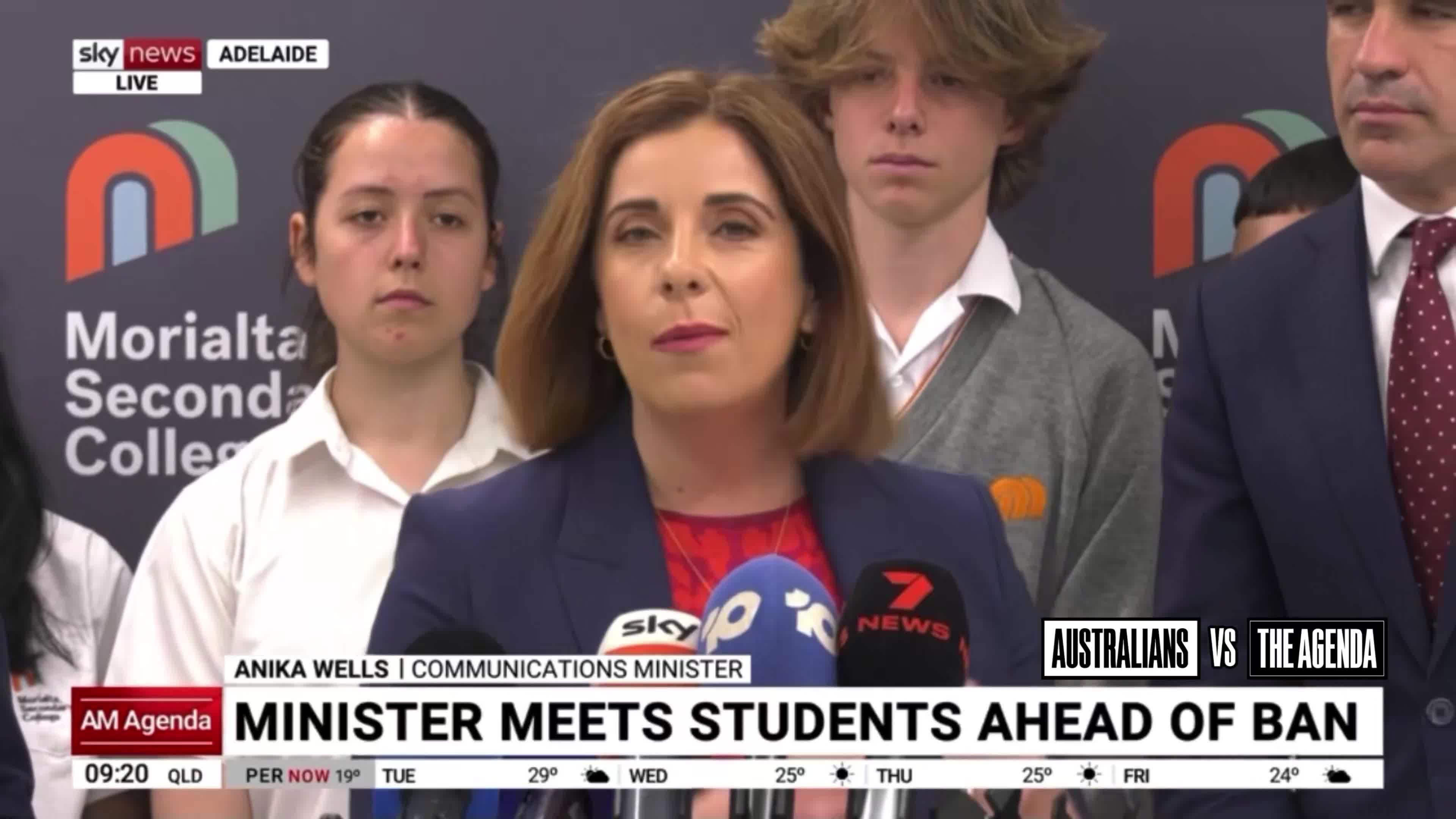 Communications Minister Anika Wells says that if teens under 16 start flocking to platforms like LinkedIn to avoid the social media ban, the government will step in and assess that platform ...