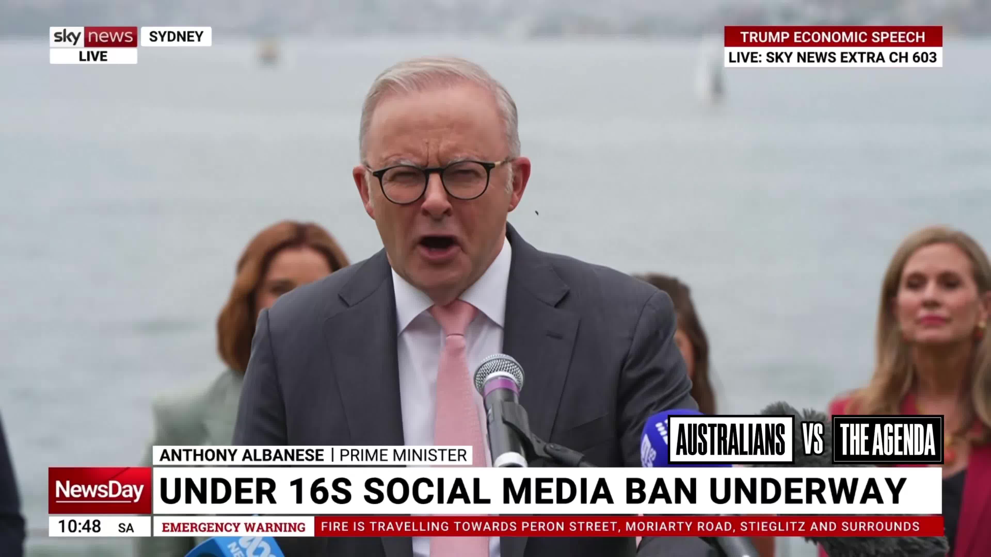 Anthony Albanese says the launch of the social media ban for under-16...