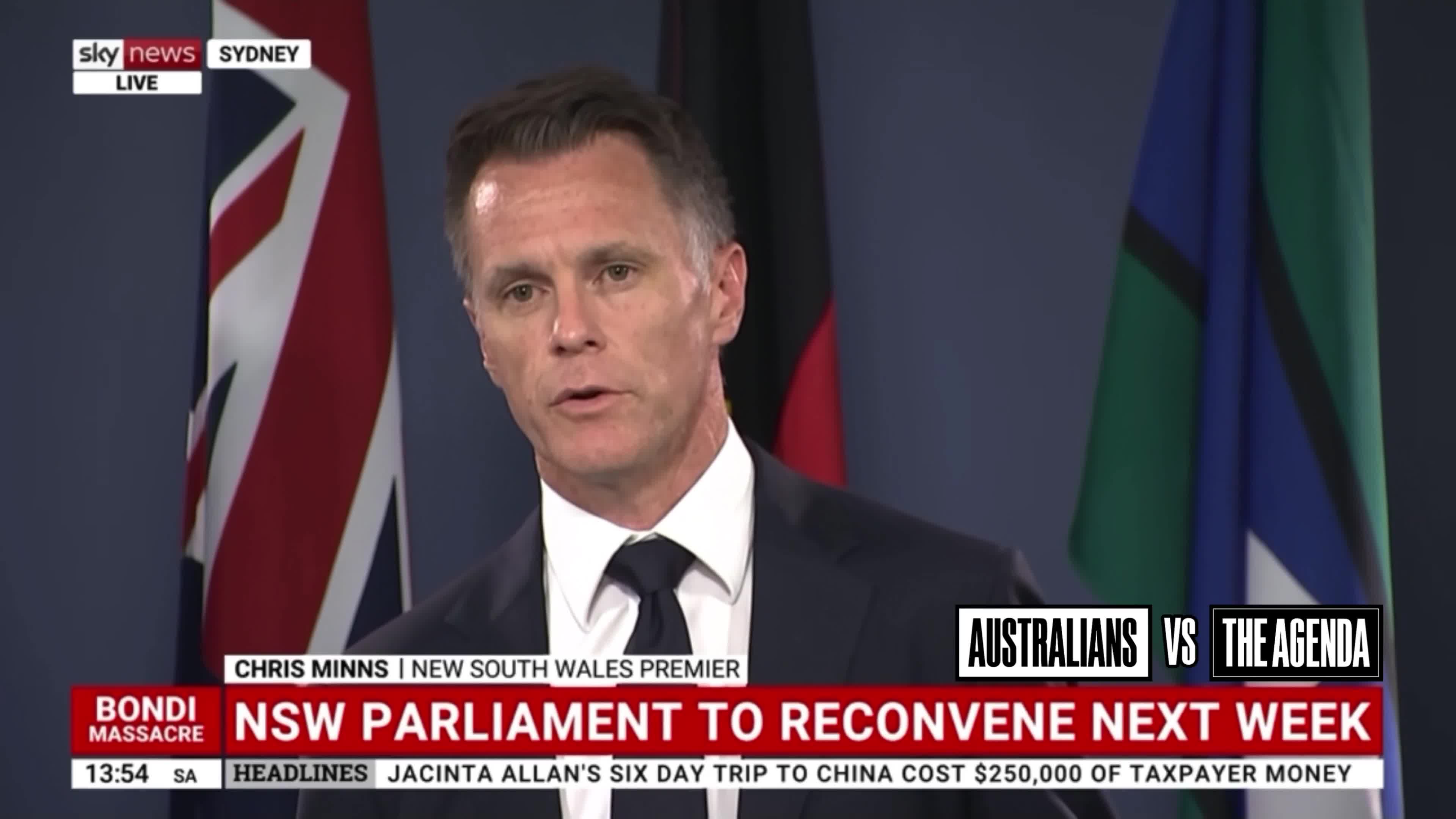 NSW Premier Chris Minns for the 12 time this past year:  