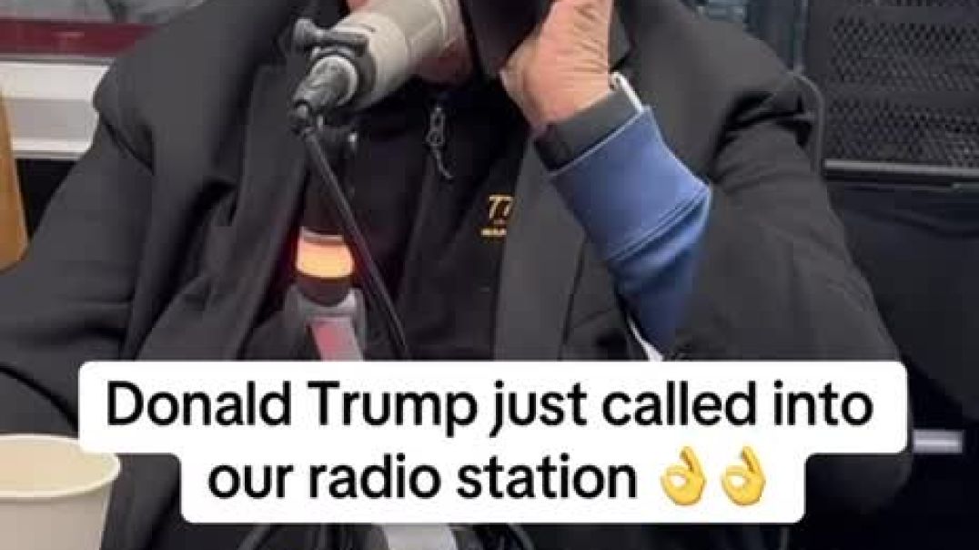 Donald Trump just called the radio station…