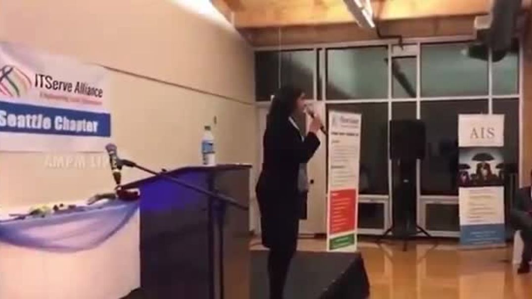 They come to this country and this is how they act? — “Kick Donald Trump’s Ass”  This is the ITServe Alliance Seattle Chapter, a large and influential association of IT services companies in the Unite