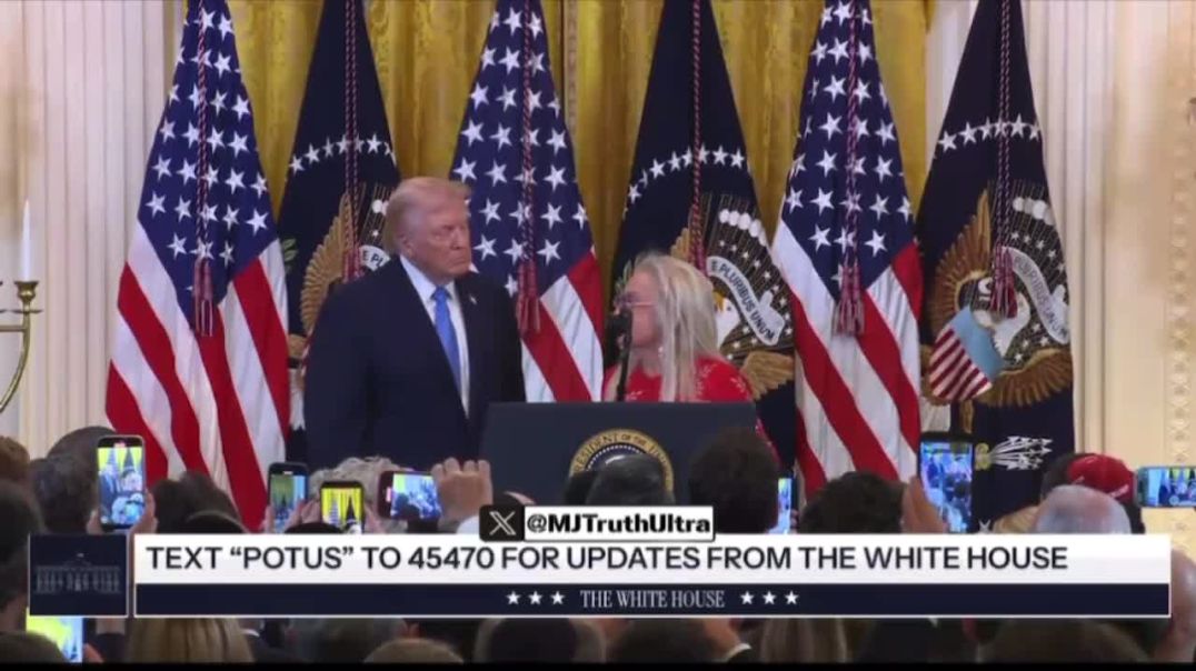 President Trump brings his biggest Donor on Stage, Billionaire Miriam Adelson, and she promises him another $250 Million Dollars if he runs for a Third Term