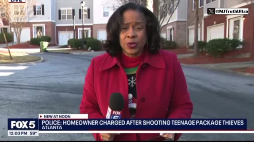 Homeowner Rakin Bradford arrested after shooting two teenage thieves stealing packages off his front porch — No charges against the two teens.