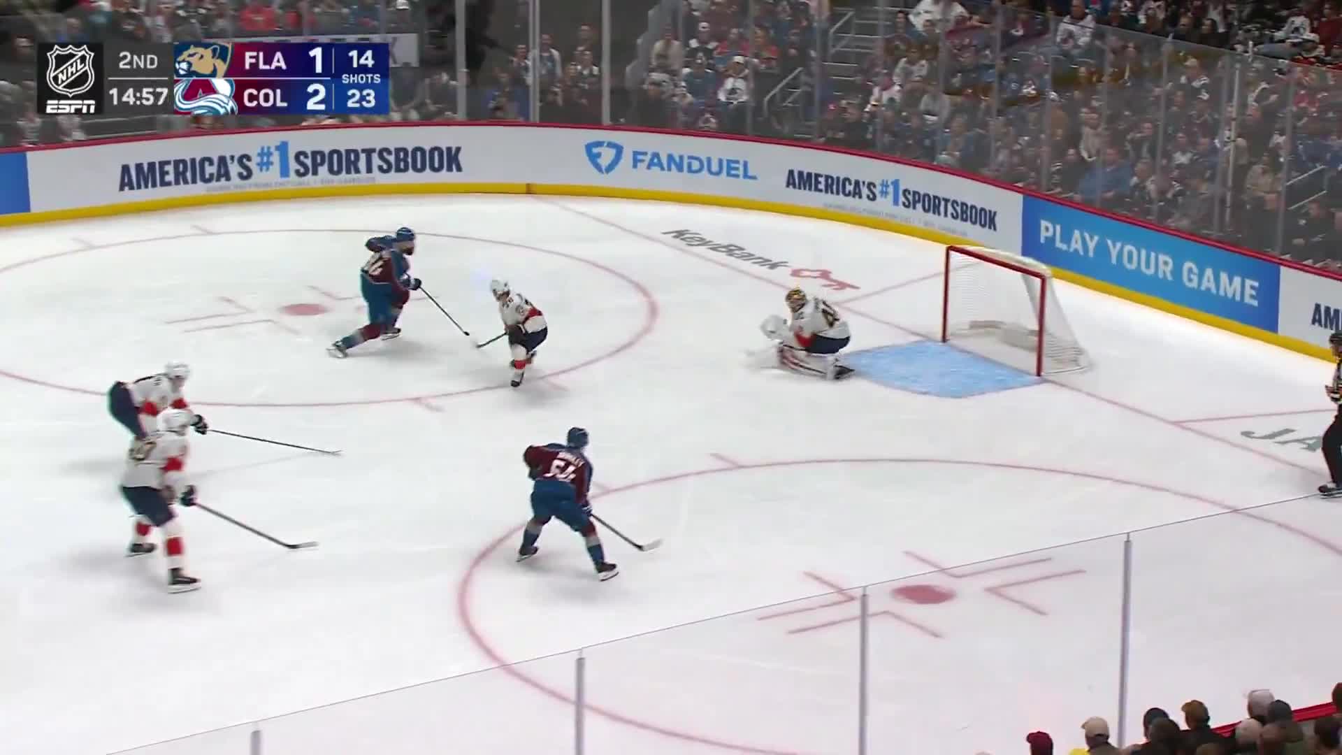 THE AVALANCHE ARE ROLLING WITH THREE GOALS IN THE SECOND 😤  Watch the...