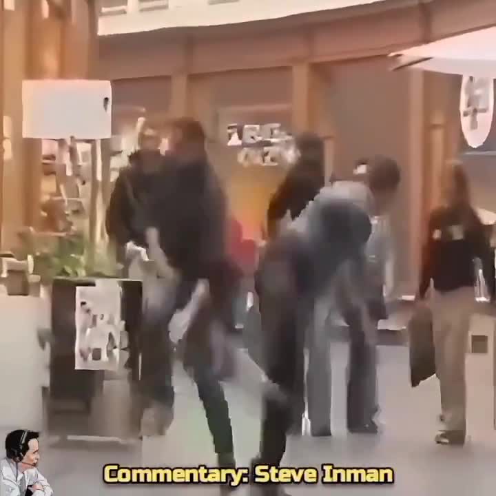 Prank backfires with a kick.