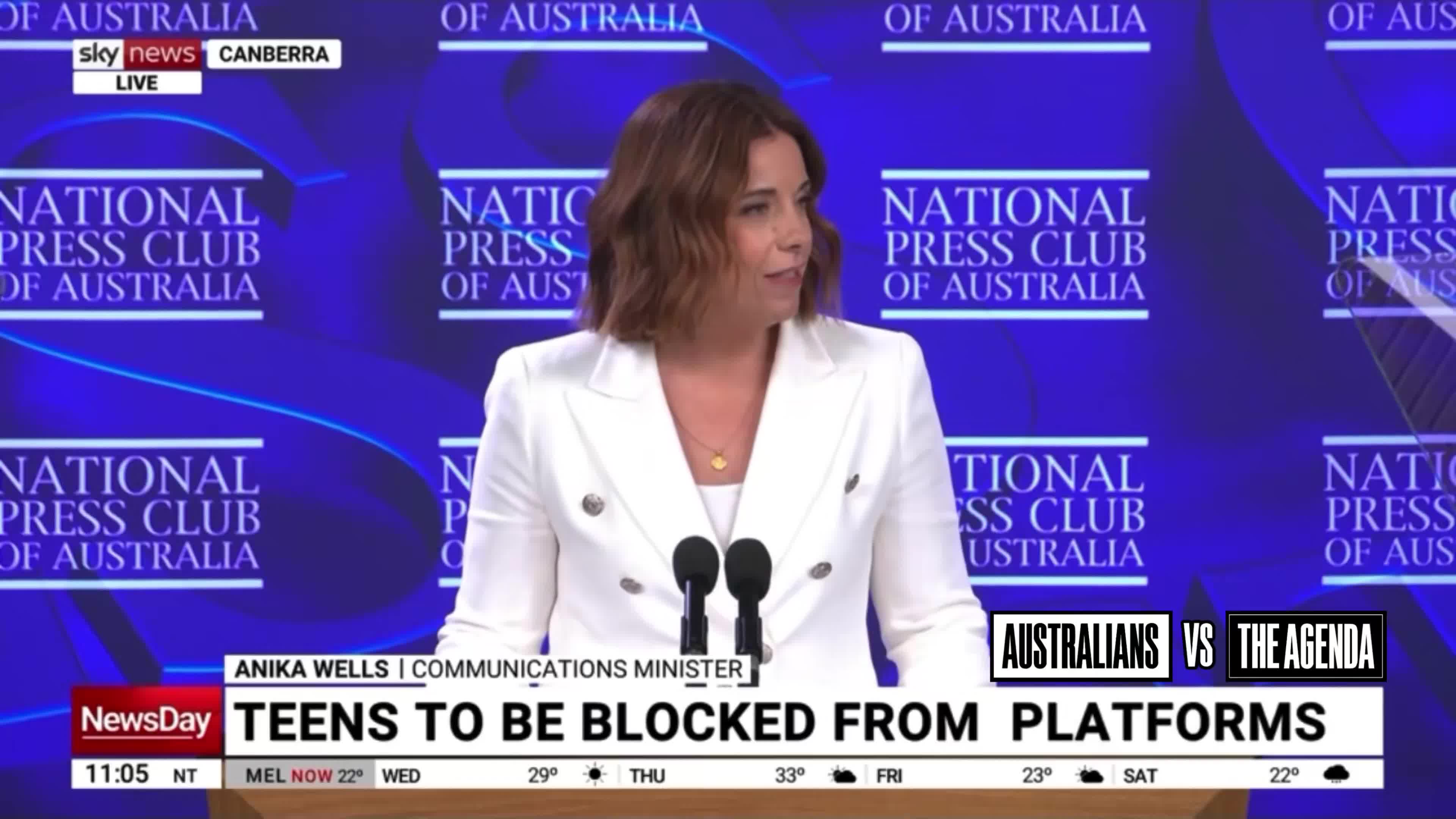 Communications Minister Anika Wells takes aim at people ‘dog whistling’ in her comments section, dismissing claims that Australians will be forced to use Digital ID to verify their age a...