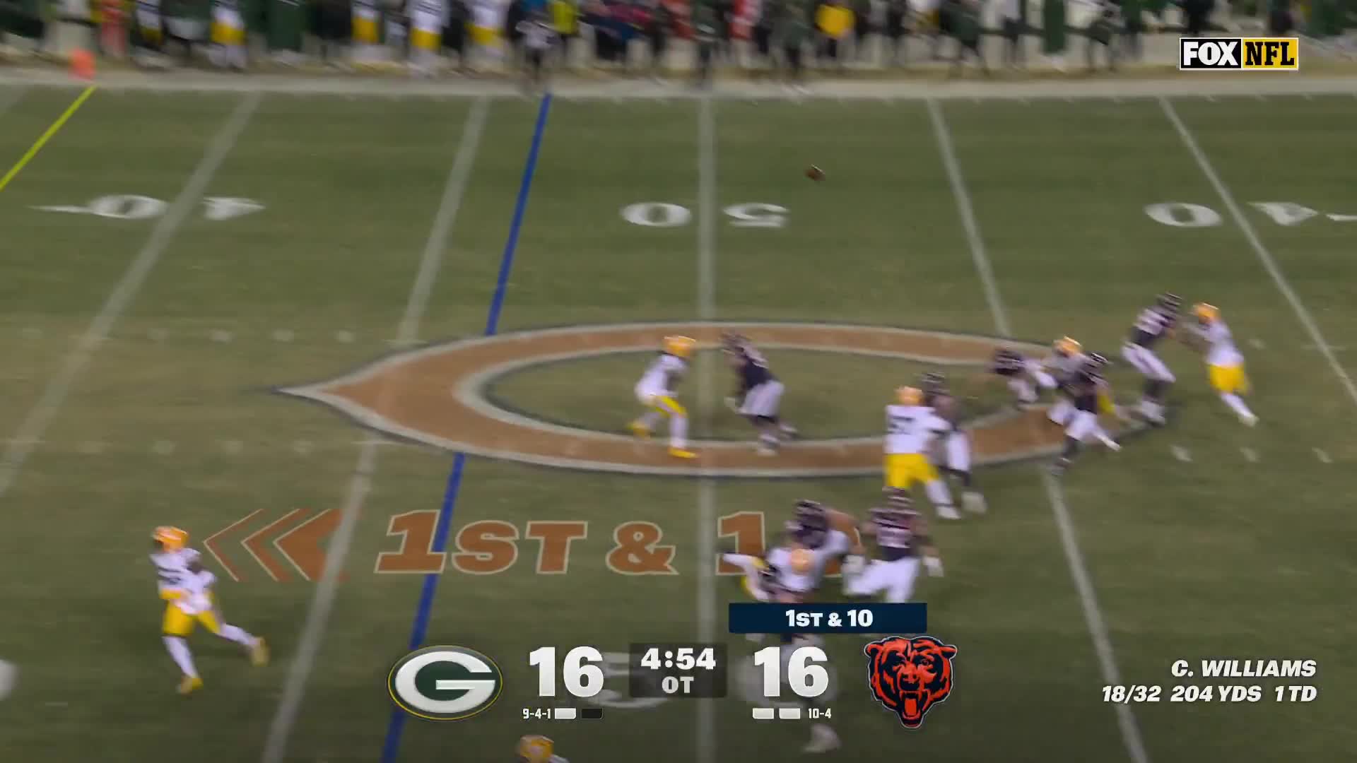 CALEB WILLIAMS CALLED GAME.  46-YARD DOT TO DJ MOORE FOR THE WIN IN O...