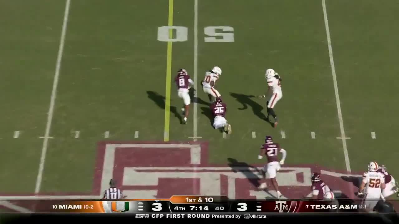 RIPPED IT FROM HIS HANDS!  Texas A&M with a massive fourth quarte...