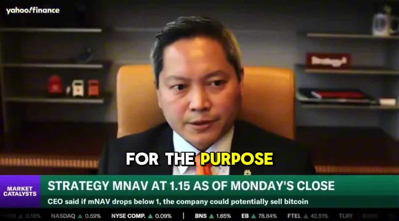 MSTR CEO: We are building reserves to withstand a drawdown in Bitcoin and sustained mNAV below 1 for three years.  This means in the worst case, we wouldn't have to sell Bitcoin until 2029.