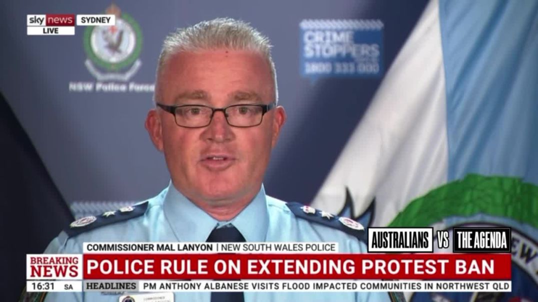 NSW Police Commissioner Mal Lanyon says that while he has decided to extend the ban on police approved protests, it does not mean he is trying to restrict free speech.