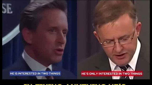 You seriously can’t make this up man.   Australia’s current prime minister Anthony Albanese exposes himself for using a speech from a Michael Douglas movie.