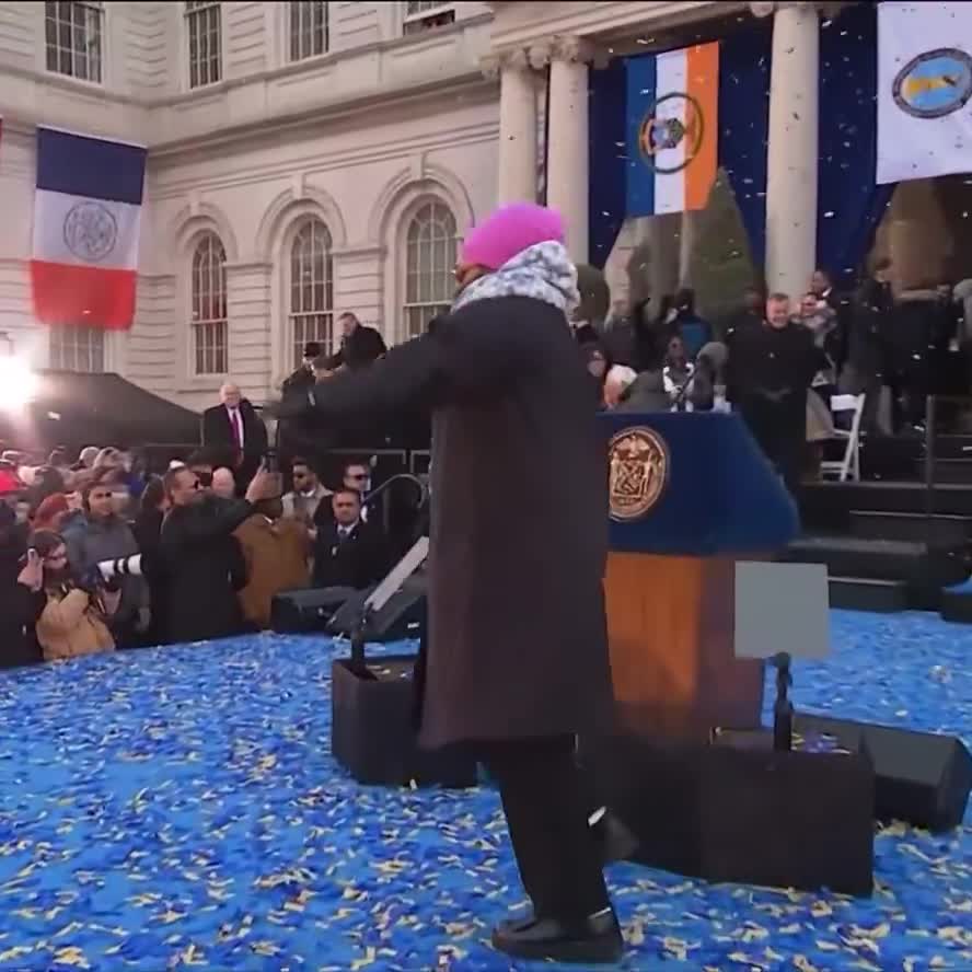 Meanwhile at Zohran's inauguration…