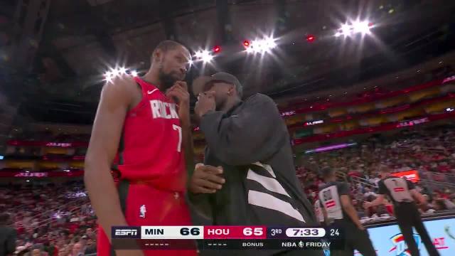 Ant and KD talking in the middle of the game 😂 Just two Olympic gold medalists choppin' it up 🔥
