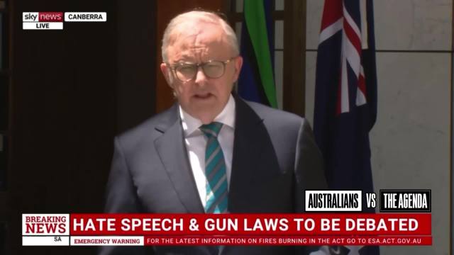 >Internet shutdown >Protest crackdown >Economic collapse >Oppressive regime Prime Minister Anthony Albanese says he supports the people of Iran, whilst at the same time announces new restrictions on our freedoms. Are we supposed to miss the irony here?