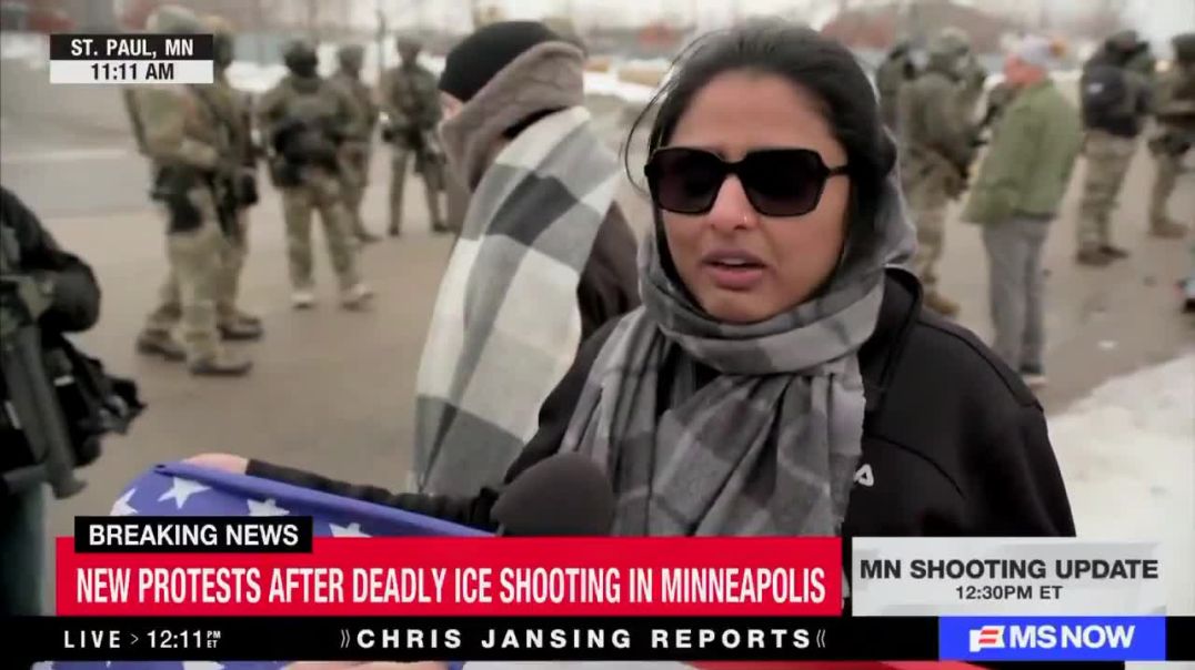 🤦🏼‍♀️🤦🏼‍♀️ MSNBC reporter consoles immigrant woman after saying ICE agents killed 30+ People in Venezuela   He doesn’t even try to correct her… he just rubs her shoulder. 🤣